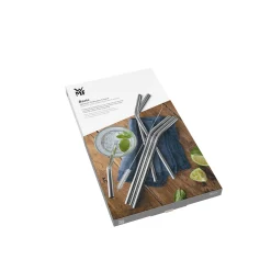 BaricTrinkhalm-Set aus Cromargan®, 24 cm, 6-teilig plus Reinigungsbürste|WMF New