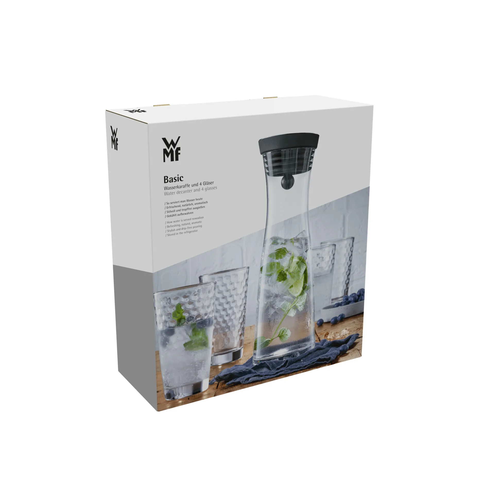 Basic Set Wasserkaraffe mit 4 Gläsern|WMF Hot