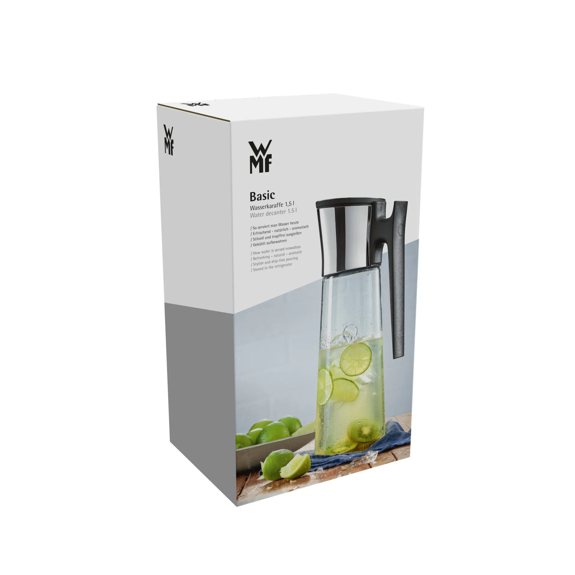 Basic Wasserkaraffe mit Griff, 1,5 l, Schwarz|WMF Discount