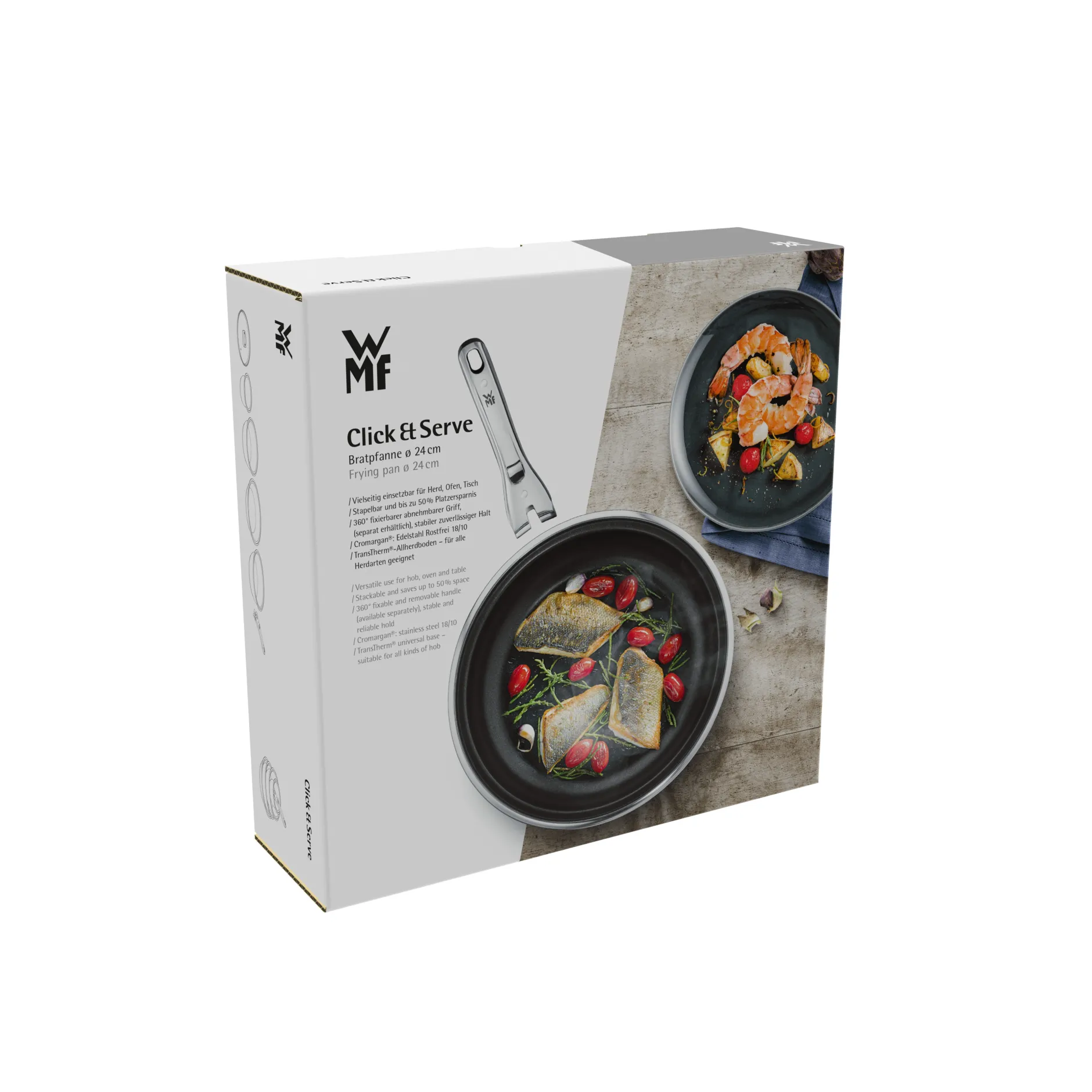 Click&Serve Bratpfanne mit Antihaftversiegelung, 24 cm|WMF