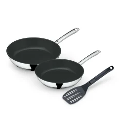 Devil Bratpfannen-Set, 3-teilig, 24 cm + 28 cm + Pfannenwender|WMF Best