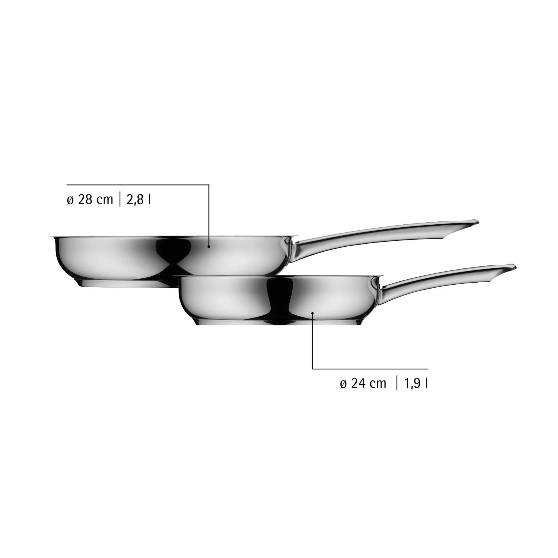 Devil Bratpfannen-Set, 2-teilig, 24 und 28 cm|WMF