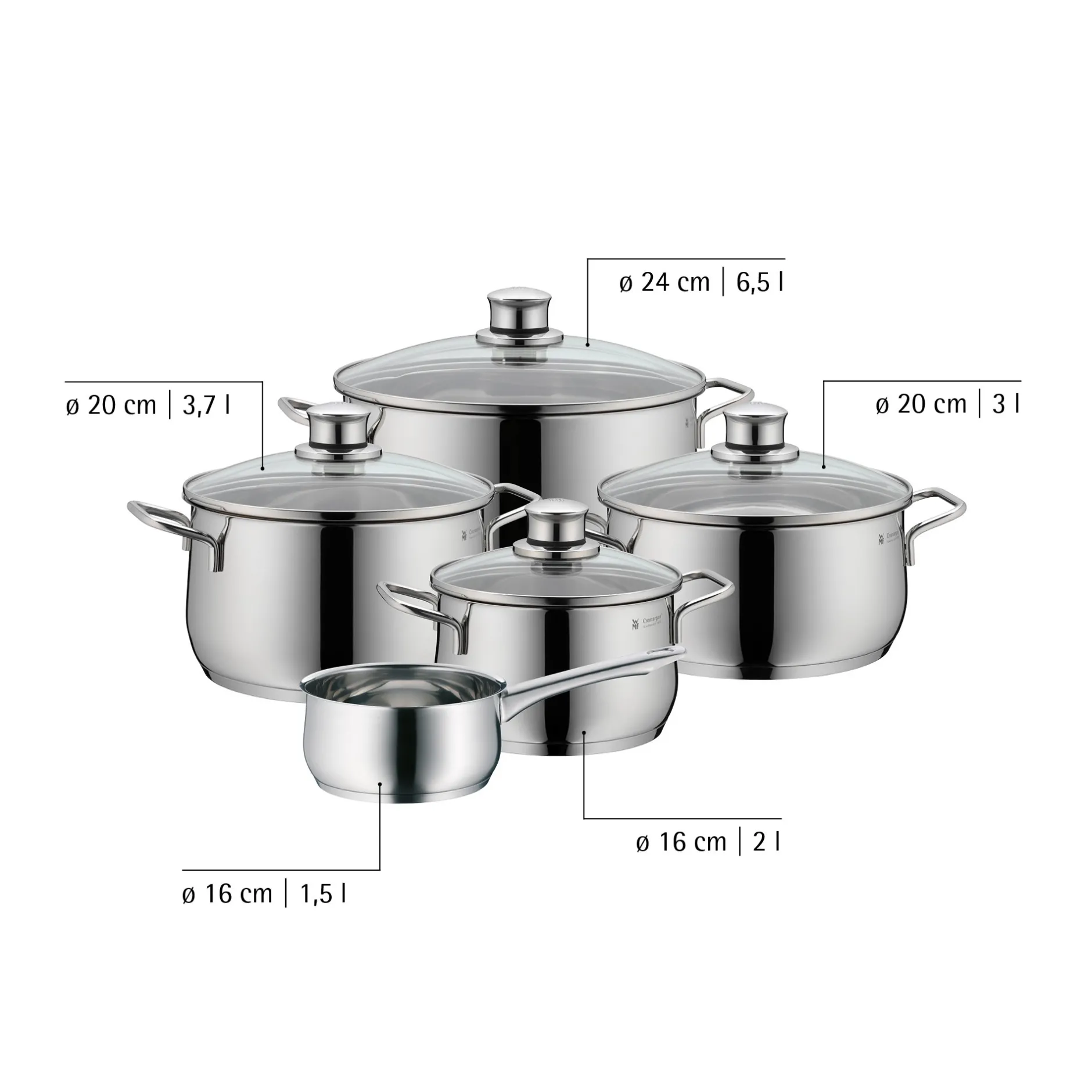 Diadem Plus Topf-Set, 5-teilig|WMF Outlet