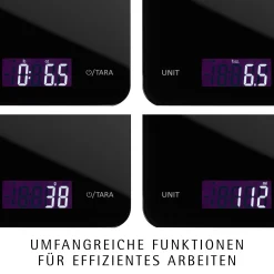 Digitale Küchenwaage, Schwarz, 23 x 15 cm|WMF Clearance