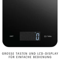 Digitale Küchenwaage, Schwarz, 23 x 15 cm|WMF Clearance