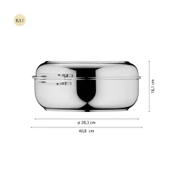 Extrabräter mit Metalldeckel, Drahteinsatz und Fleischthermometer|WMF Sale