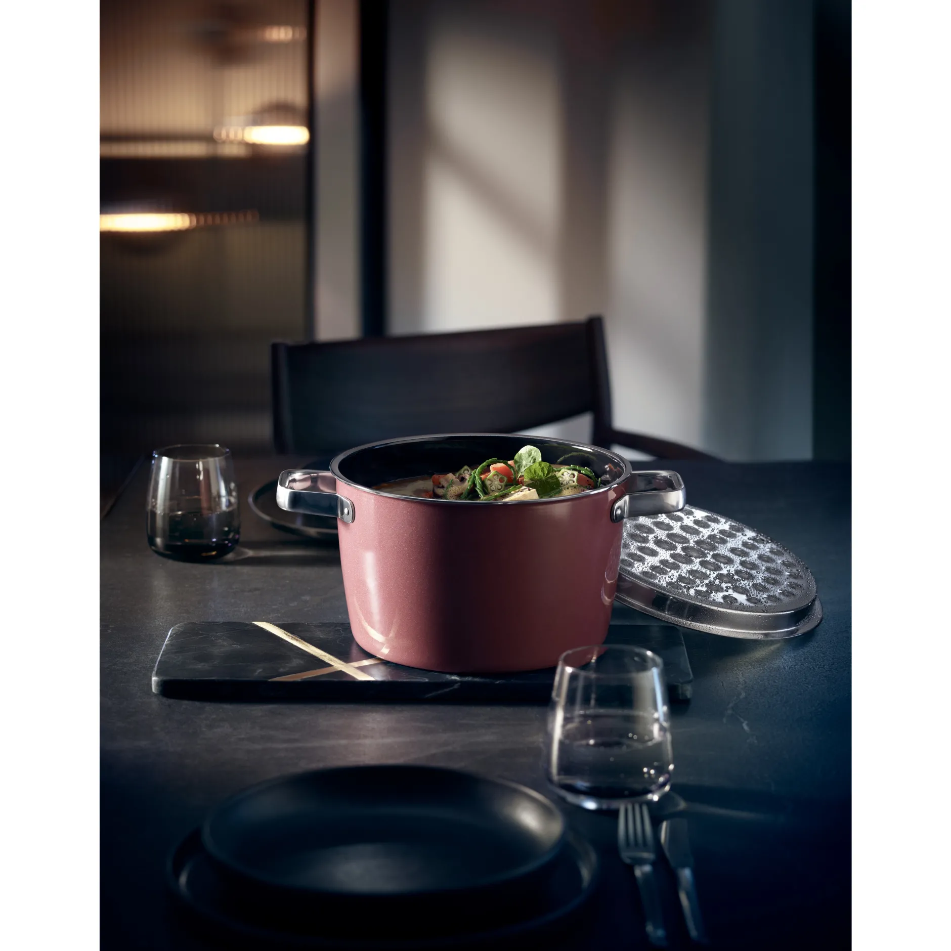 Fusiontec Aromatic Kochtopf, 22 cm, Rose Quartz|WMF Clearance