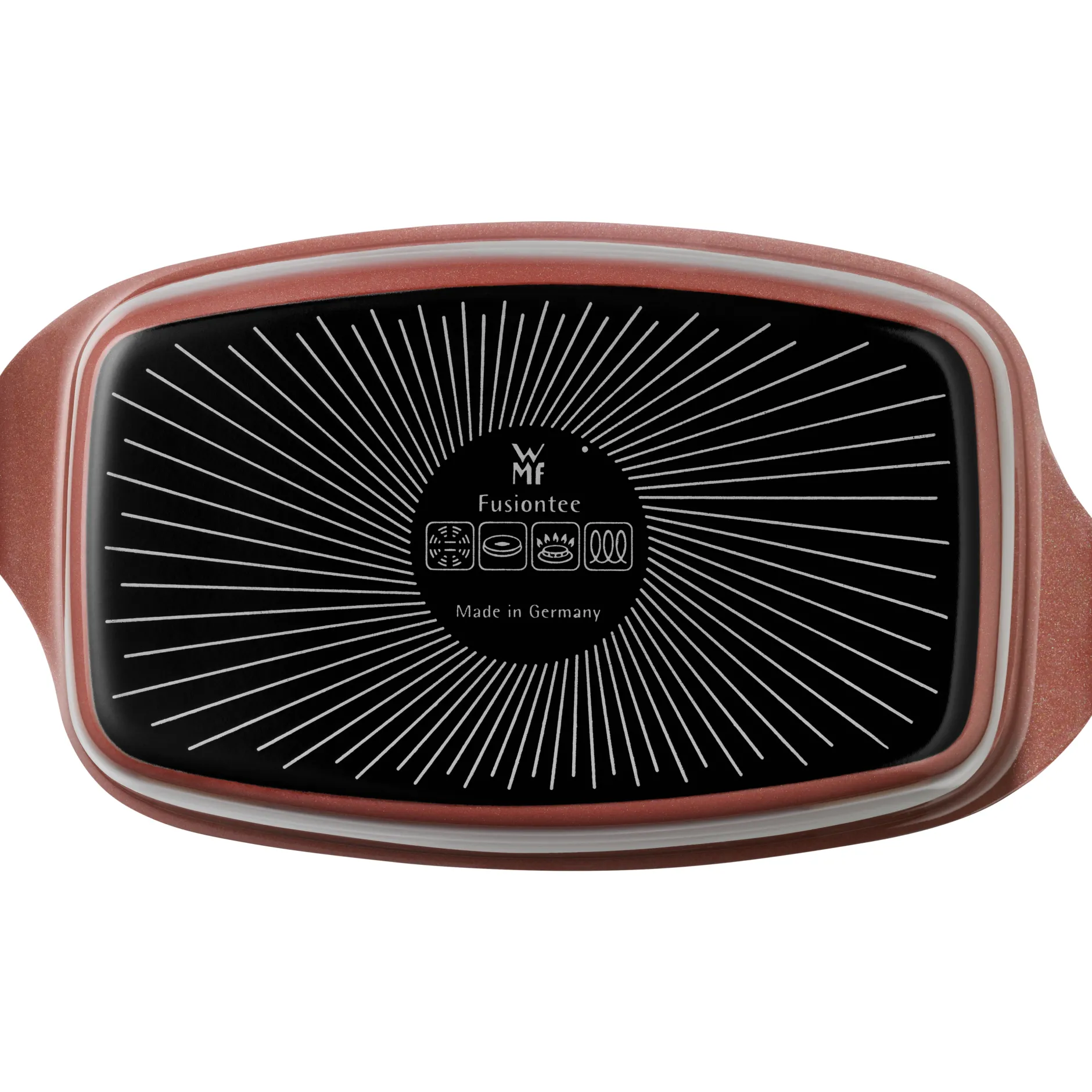 Fusiontec Mineral Bräter mit Glasdeckel, rechteckig, 32 x 21 cm, Rose Quartz|WMF Sale