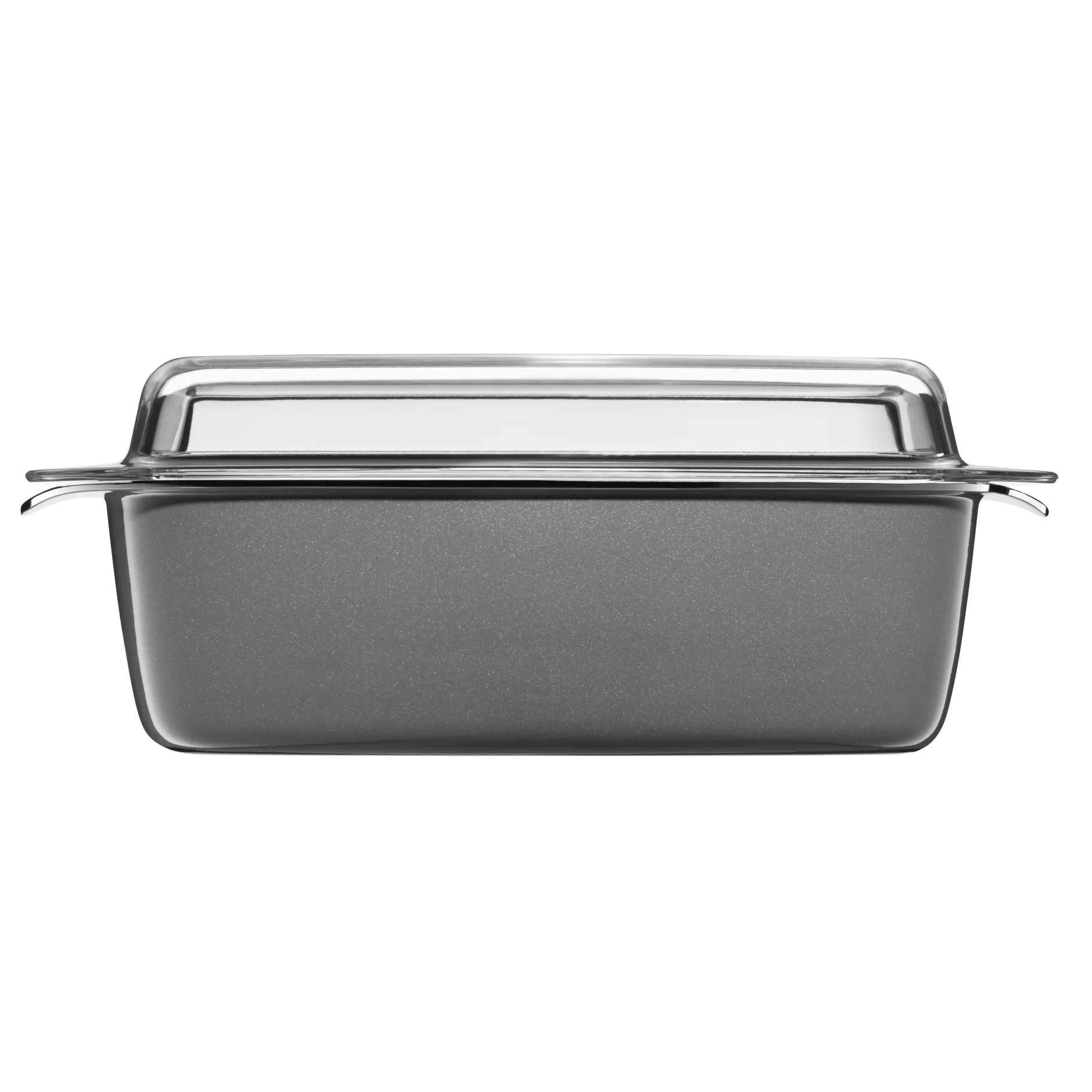 Fusiontec Mineral Bräter mit Glasdeckel, rechteckig, 32 x 21 cm, Platinum|WMF
