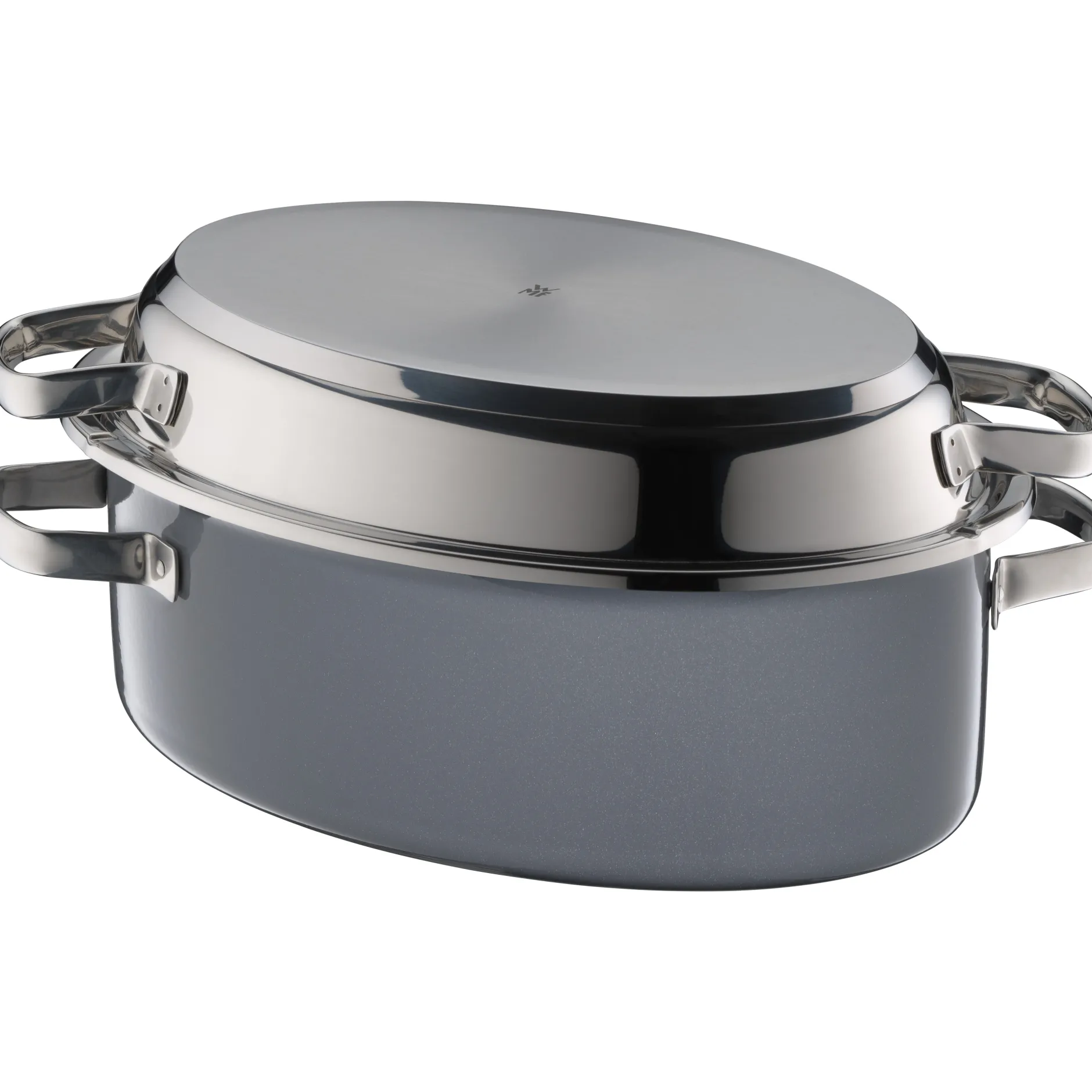 Fusiontec Mineral Multi-Bräter mit Edelstahldeckel, 38 cm, Platinum|WMF
