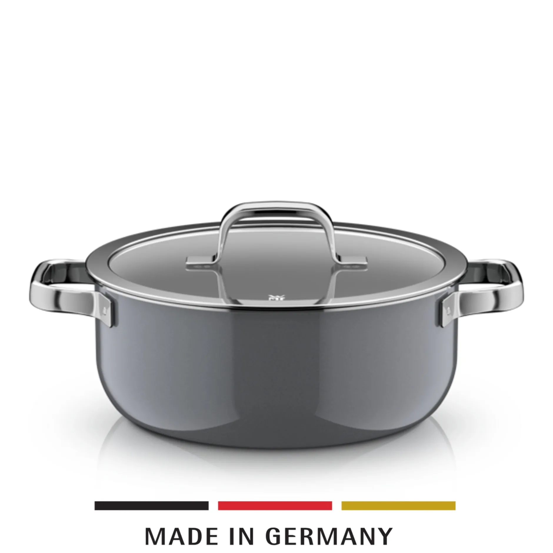 Fusiontec Mineral Pro, Bratentopf mit Decke, 24 cm, Platinum|WMF Best