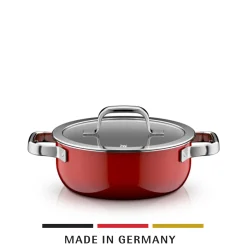 Fusiontec Mineral Pro, Bratentopf mit Deckel, 20 cm, Passion Red|WMF Discount