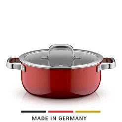 Fusiontec Mineral Pro, Bratentopf mit Deckel, 24 cm, Passion Red|WMF Hot