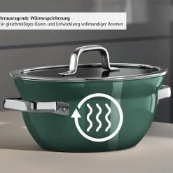 Fusiontec Mineral Pro, Kochschüssel mit Deckel, 24 cm, Eucalyptus Haze|WMF Clearance