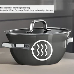 Fusiontec Mineral Pro, Kochschüssel mit Deckel, 20 cm, Platinum|WMF Clearance