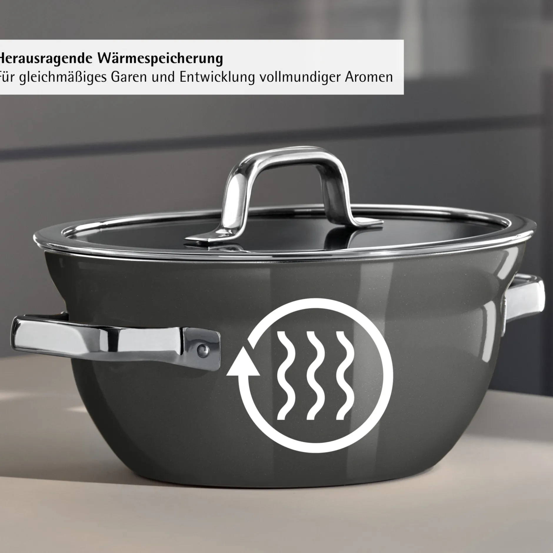 Fusiontec Mineral Pro, Kochschüssel mit Deckel, 20 cm, Platinum|WMF Clearance