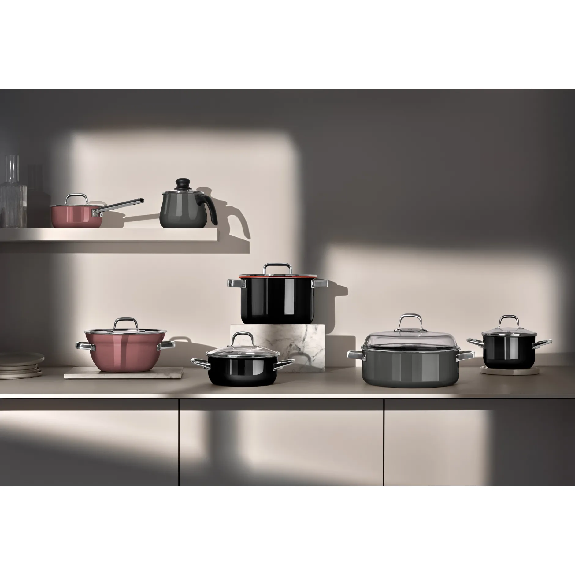 Fusiontec Mineral Pro, Kochschüssel mit Deckel, 20 cm, Platinum|WMF Clearance