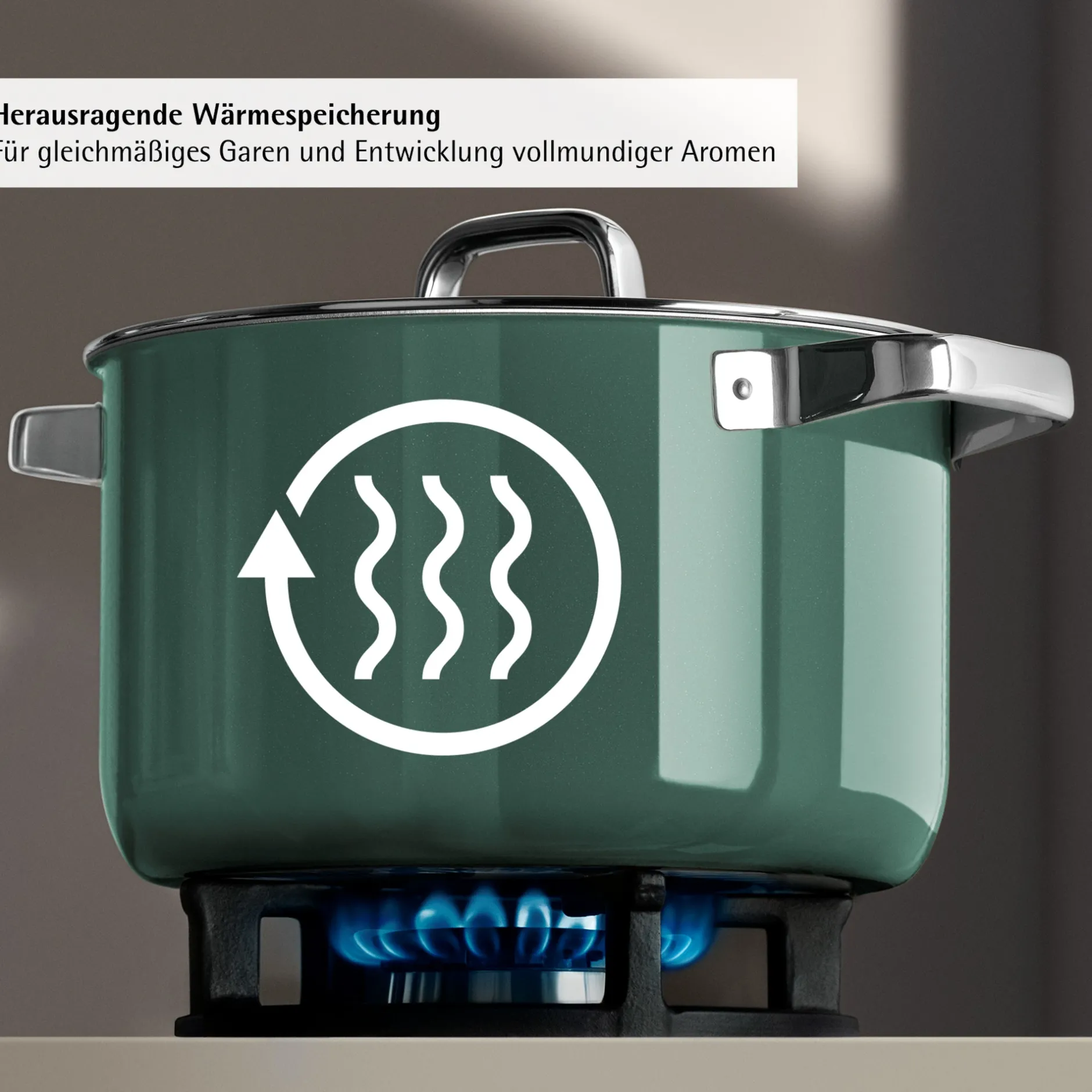 Fusiontec Mineral Pro, Kochtopf mit Deckel, 20 cm, Eucalyptus Haze|WMF
