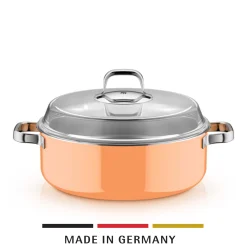 Fusiontec Mineral Pro, Schmortopf mit Deckel, 28 cm, Papaya Orange|WMF Clearance