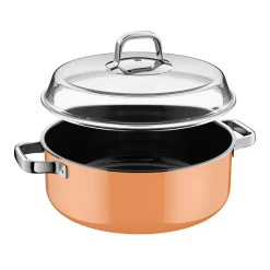 Fusiontec Mineral Pro, Schmortopf mit Deckel, 28 cm, Papaya Orange|WMF Clearance