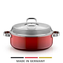 Fusiontec Mineral Pro, Schmortopf mit Deckel, 28 cm, Passion Red|WMF