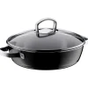 Fusiontec Mineral Schmorpfanne mit Glasdeckel, 28 cm, Black|WMF Discount