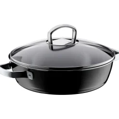 Fusiontec Mineral Schmorpfanne mit Glasdeckel, 28 cm, Black|WMF Discount