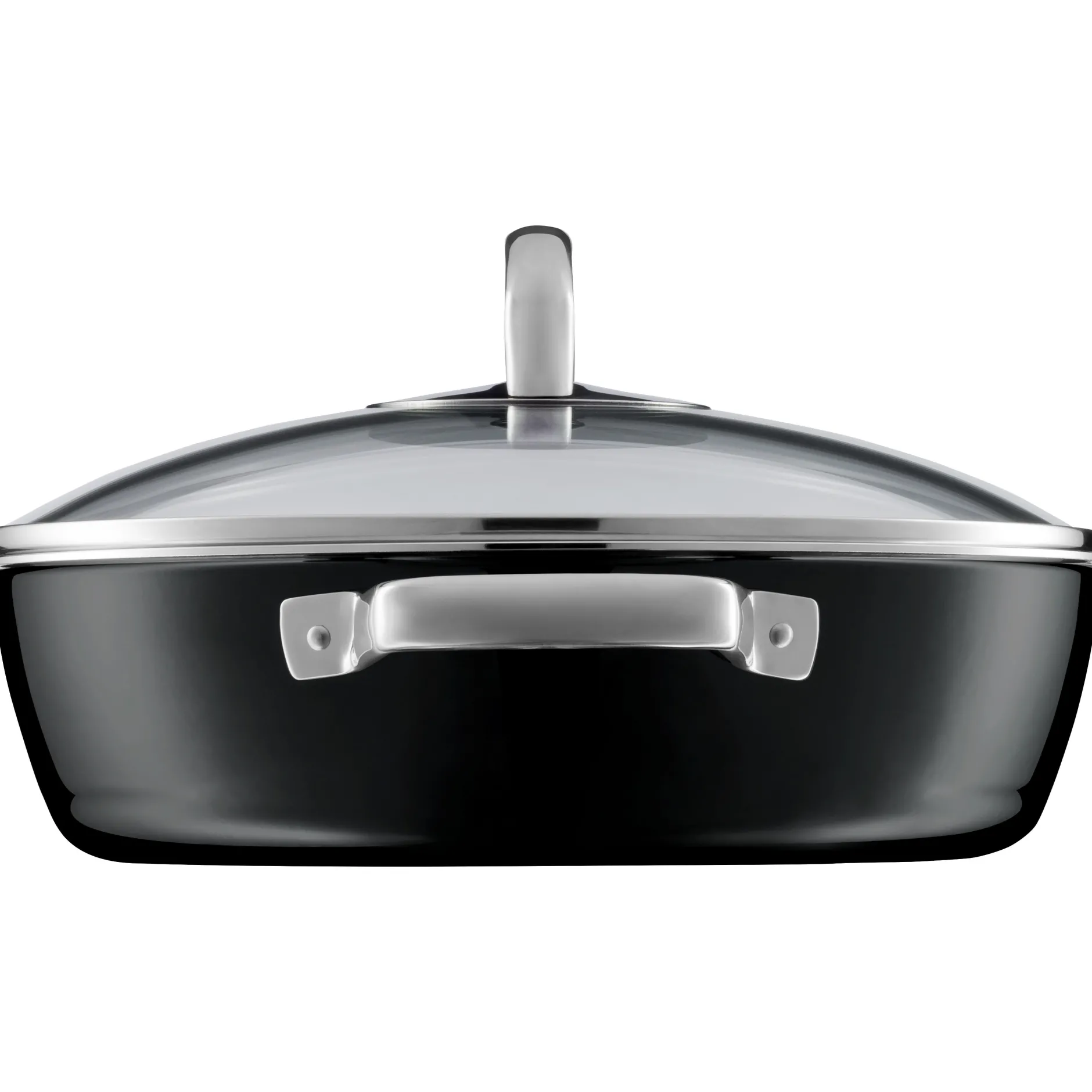 Fusiontec Mineral Schmorpfanne mit Glasdeckel, 28 cm, Black|WMF Discount