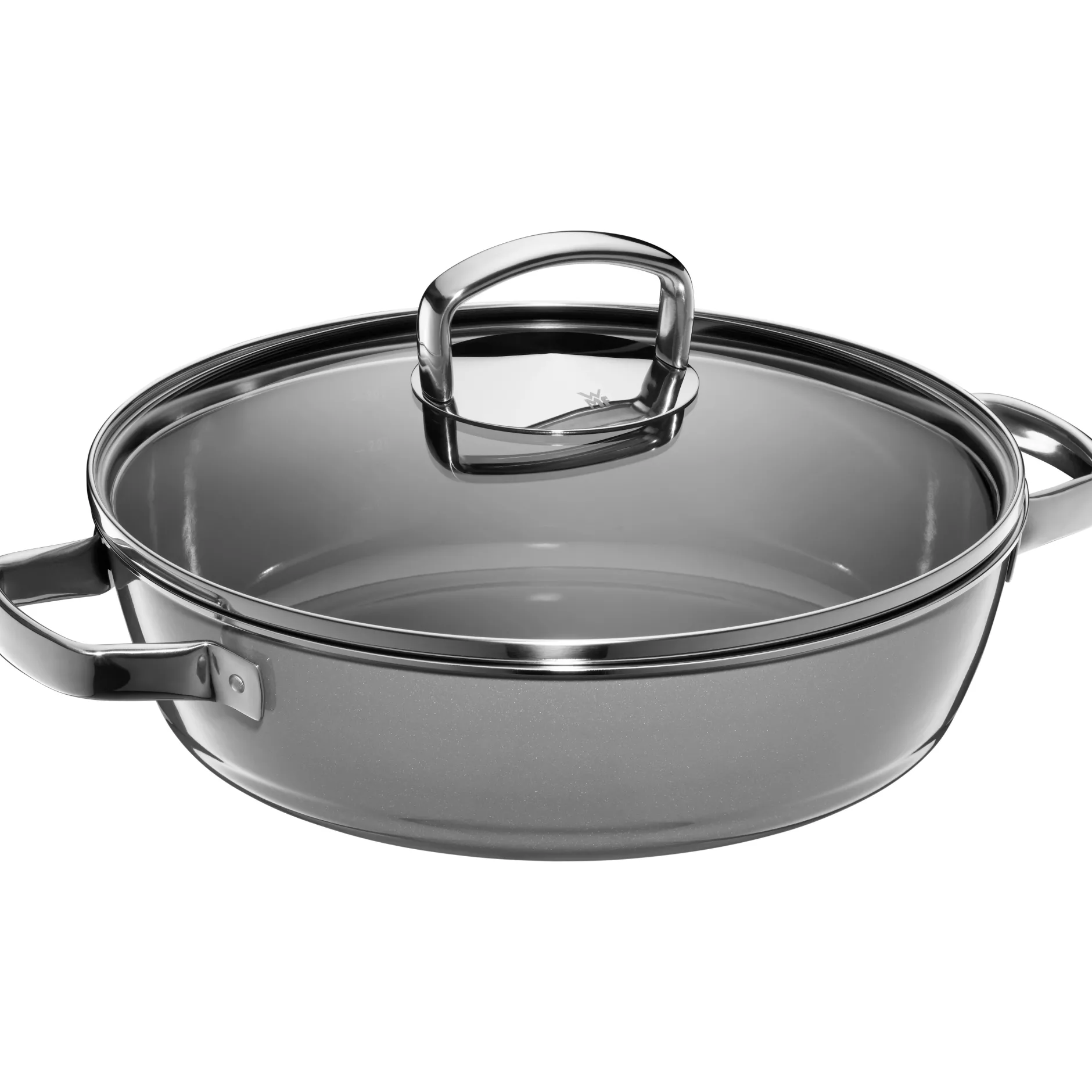 Fusiontec Mineral Schmorpfanne mit Glasdeckel, 28 cm, Platinum|WMF Discount
