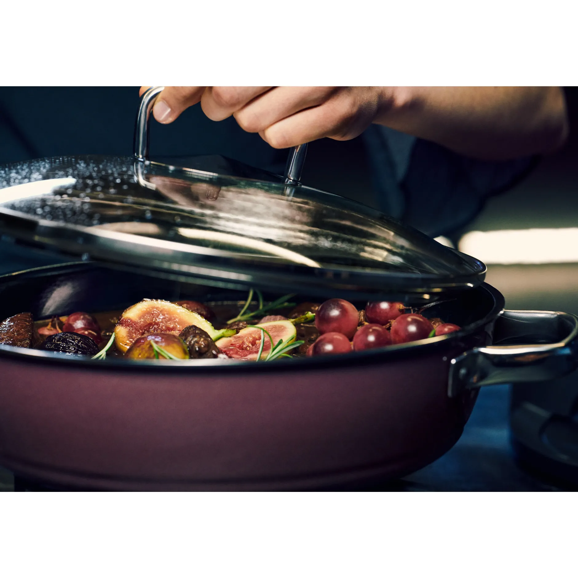 Fusiontec Mineral Schmorpfanne mit Glasdeckel, 24 cm, Rose Quartz|WMF Outlet
