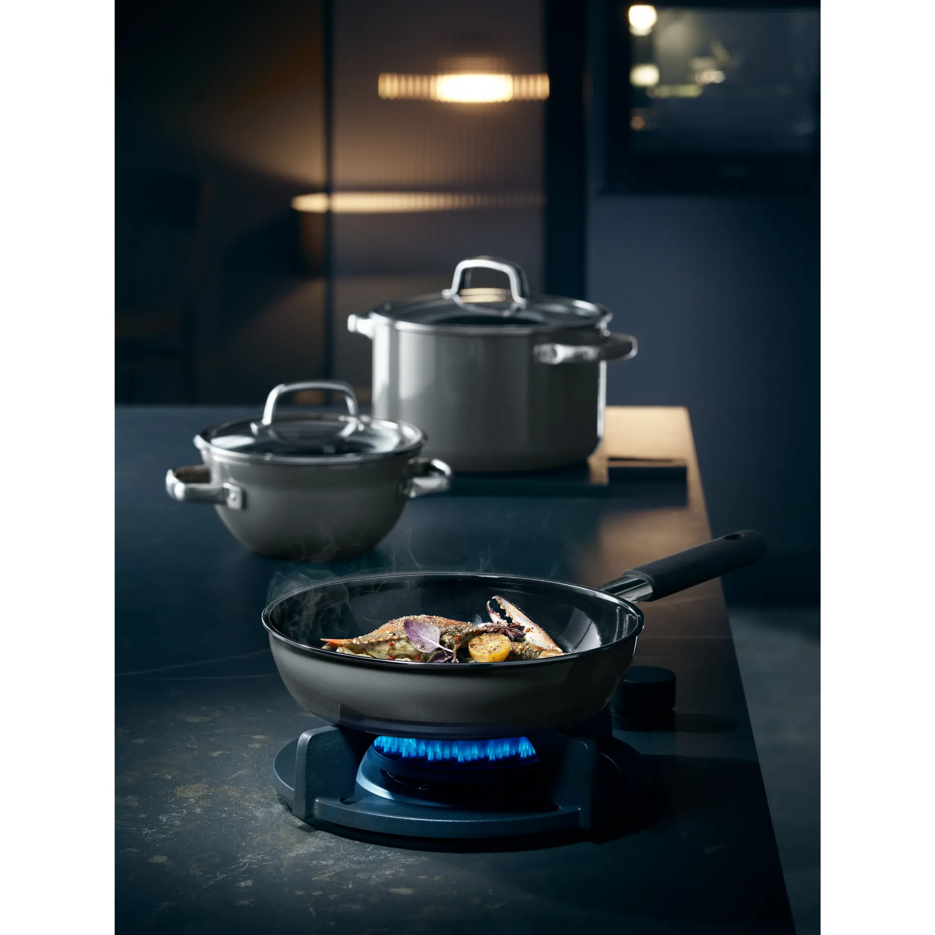 Fusiontec Mineral Stielpfanne, 20 cm, Platinum|WMF Clearance