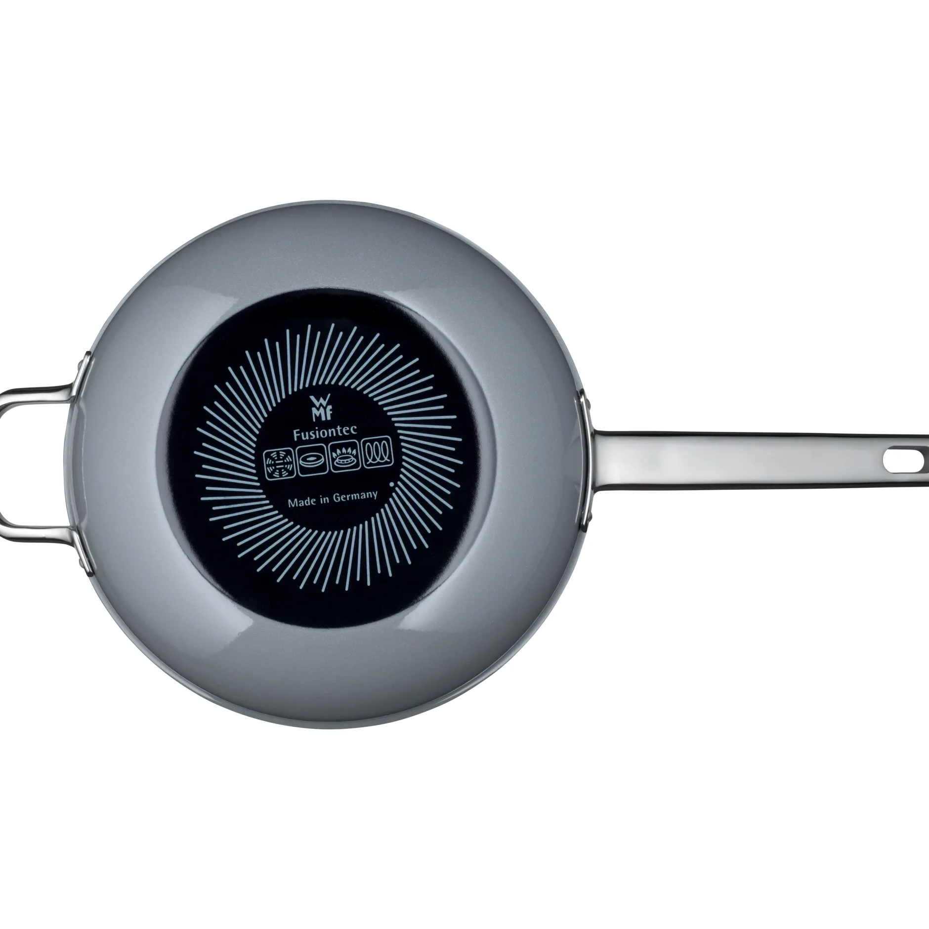 Fusiontec Mineral Wok mit Glasdeckel, 28 cm, Platinum|WMF New