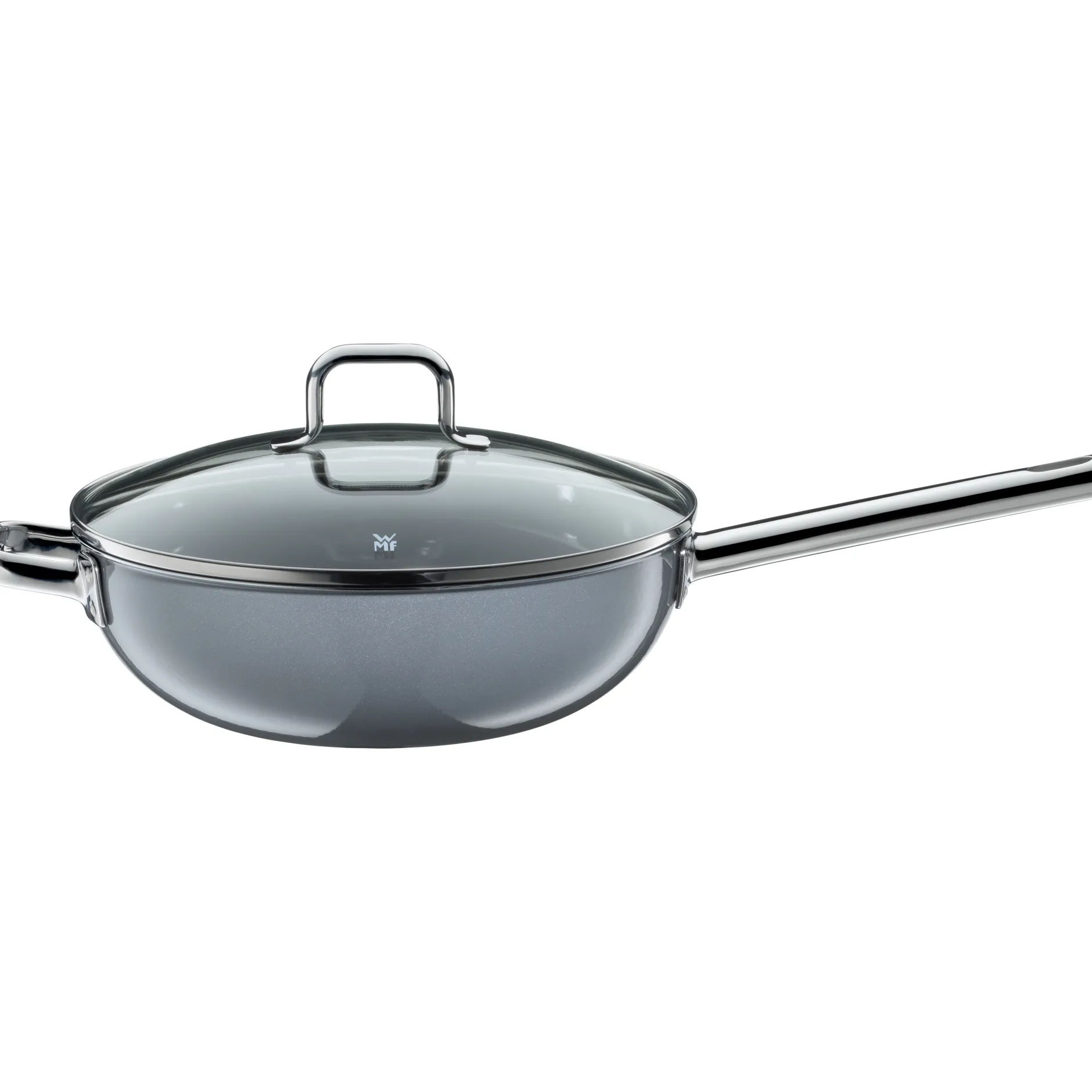 Fusiontec Mineral Wok mit Glasdeckel, 28 cm, Platinum|WMF New
