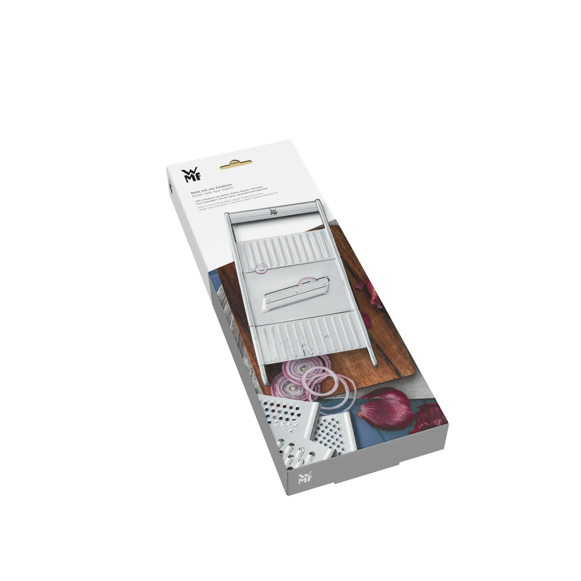 Gourmet Reibe mit vier Einsätzen, 12 x 18cm|WMF Outlet