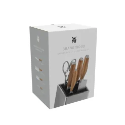 Grand Wood Messer-Set mit FlexTec Messerblock, 6-teilig|WMF New