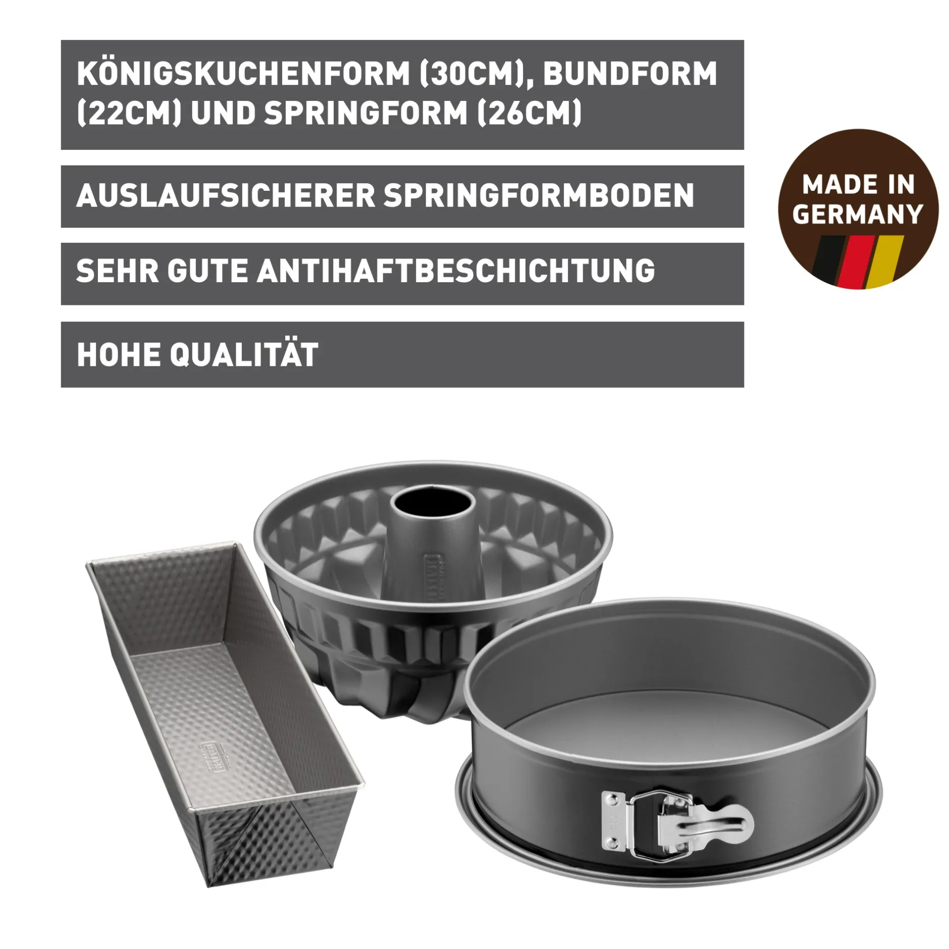 KAISER Inspiration Backformen-Set, 3-teilig|WMF Online
