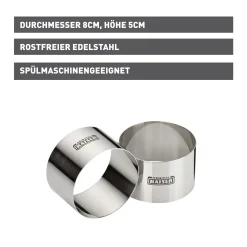 KAISER Inspiration Dessert- und Speiseringe, 2 Stück|WMF New