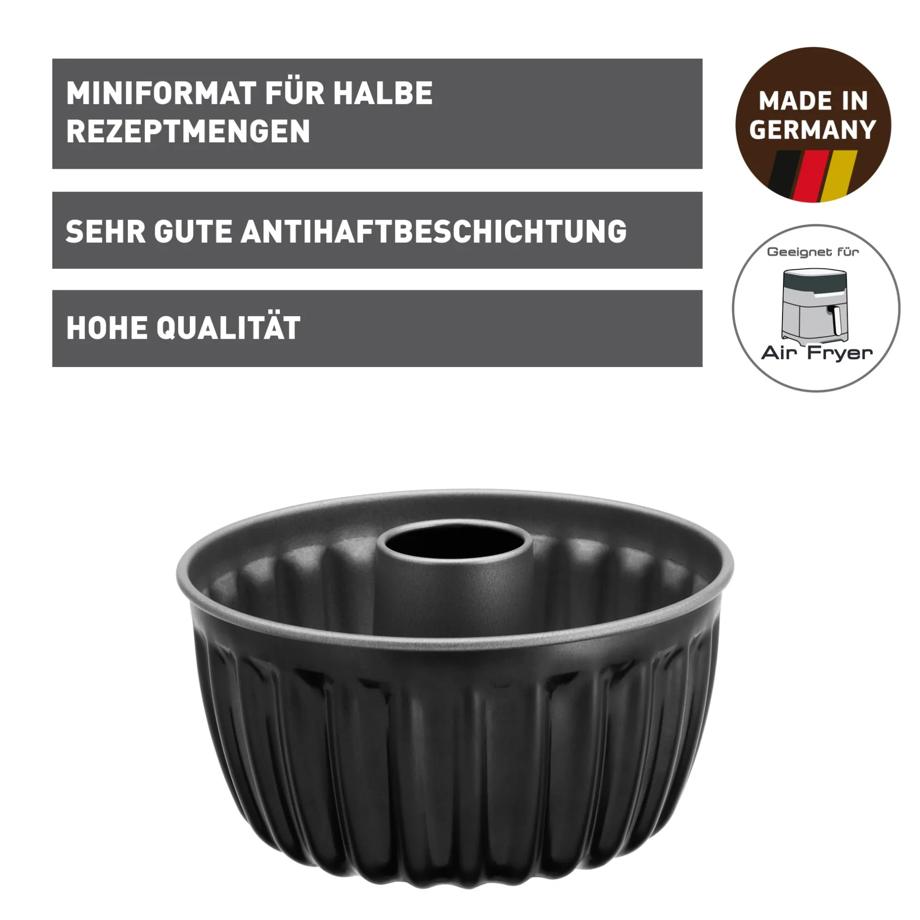 KAISER Inspiration Mini Bundform, geriffelt, 17 cm|WMF Best