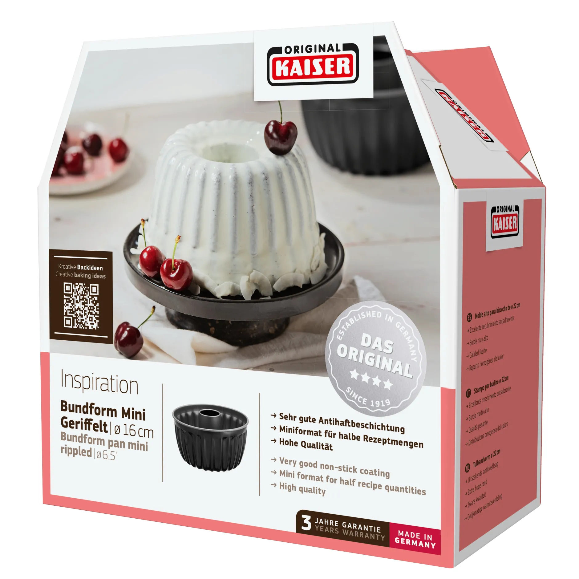 KAISER Inspiration Mini Bundform, geriffelt, 17 cm|WMF Best