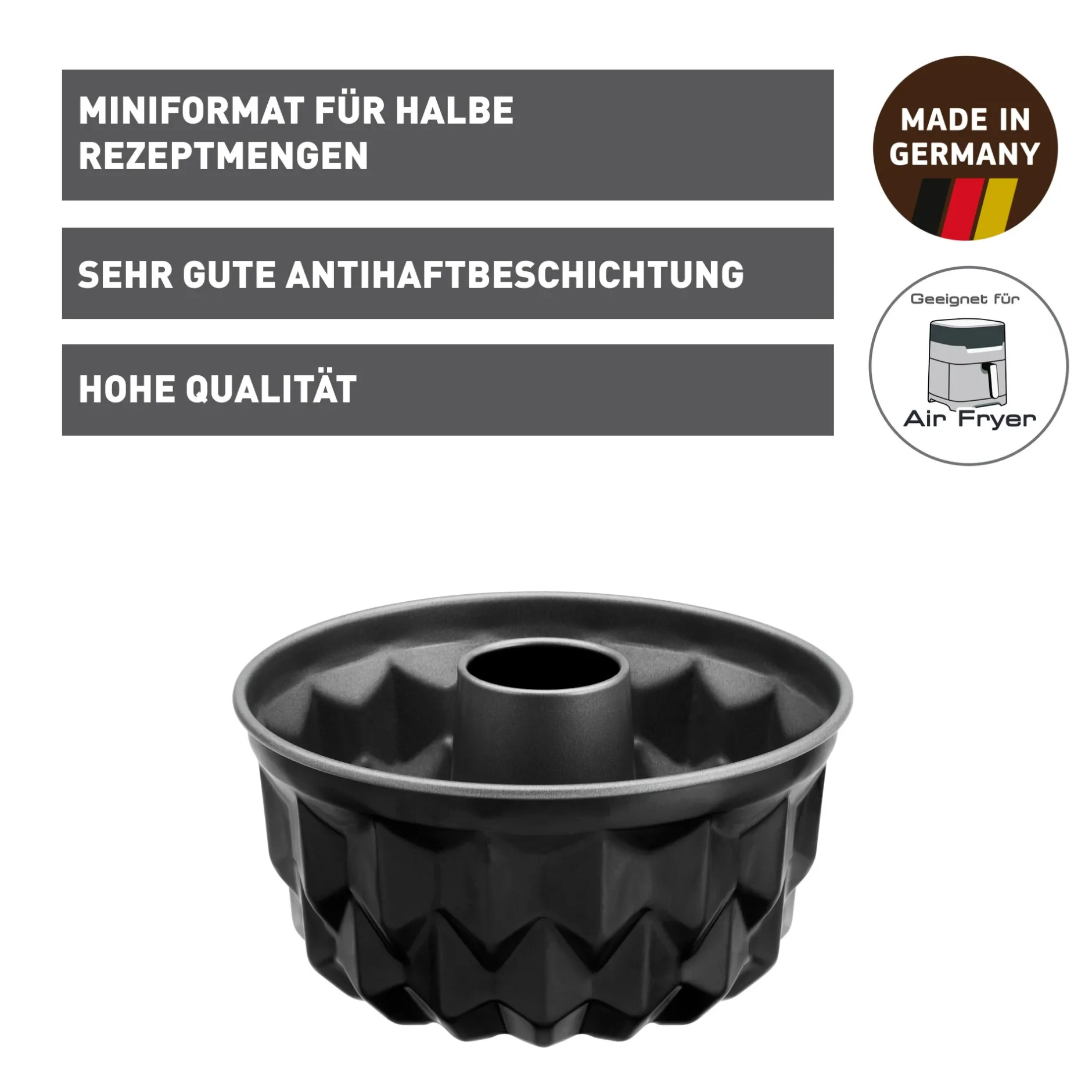 KAISER Inspiration Mini Bundform, geometrisch, 17 cm|WMF Clearance
