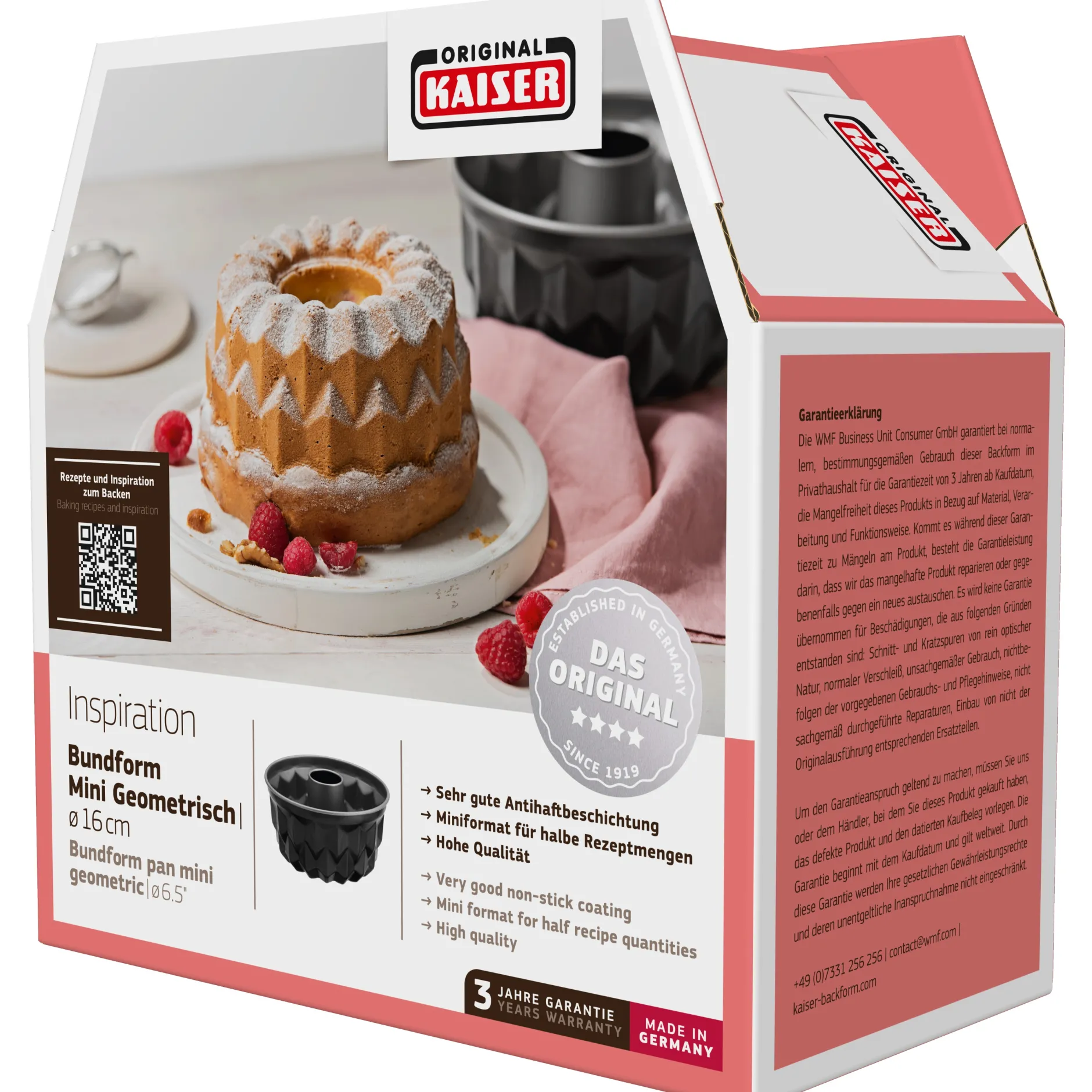 KAISER Inspiration Mini Bundform, geometrisch, 17 cm|WMF Clearance