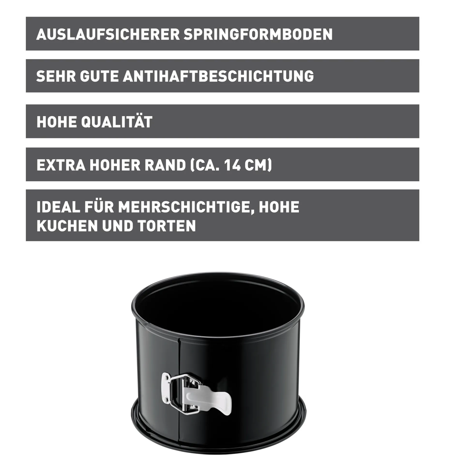 KAISER Inspiration Springform mit hohem Rand, 20 x 14 cm|WMF Best