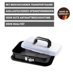 KAISER Inspiration Springform rechteckig mit Transporthaube, 35 x 24 cm|WMF Discount