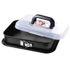 KAISER Inspiration Springform rechteckig mit Transporthaube, 35 x 24 cm|WMF Discount