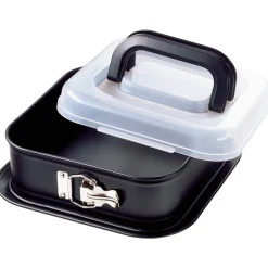 KAISER Inspiration Springform quadratisch mit Transporthaube, 24 x 24 cm|WMF
