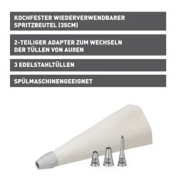 KAISER Inspiration Spritzbeutel-Set, 5-teilig|WMF Clearance