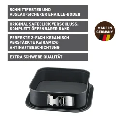KAISER La Forme Plus Springform mit SafeClick, quadratisch, 24 x 24 cm|WMF Clearance
