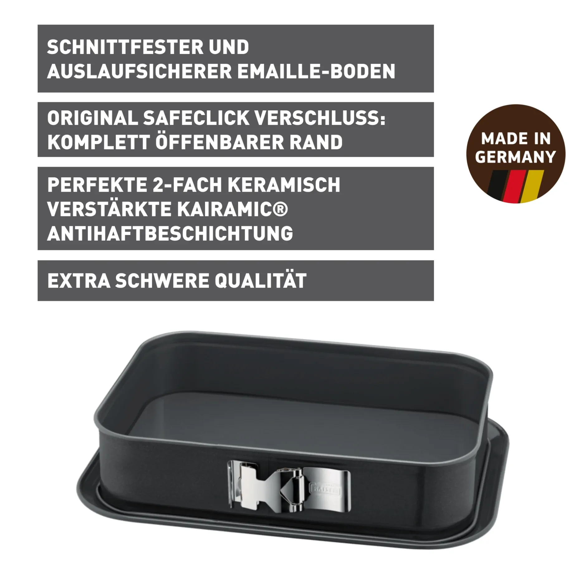 KAISER La Forme Plus Springform mit SafeClick, rechteckig, 35 x 24 cm|WMF Sale
