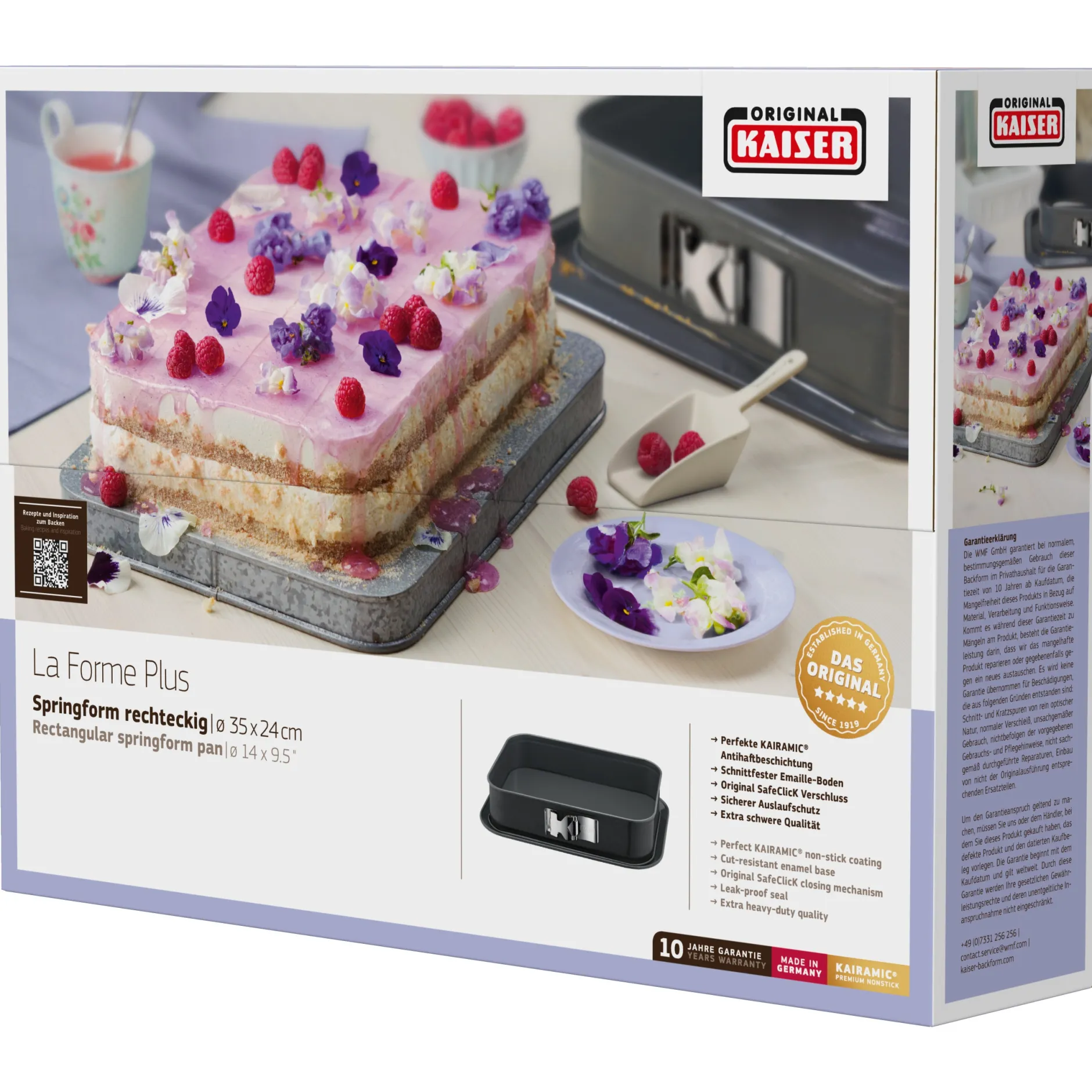 KAISER La Forme Plus Springform mit SafeClick, rechteckig, 35 x 24 cm|WMF Sale