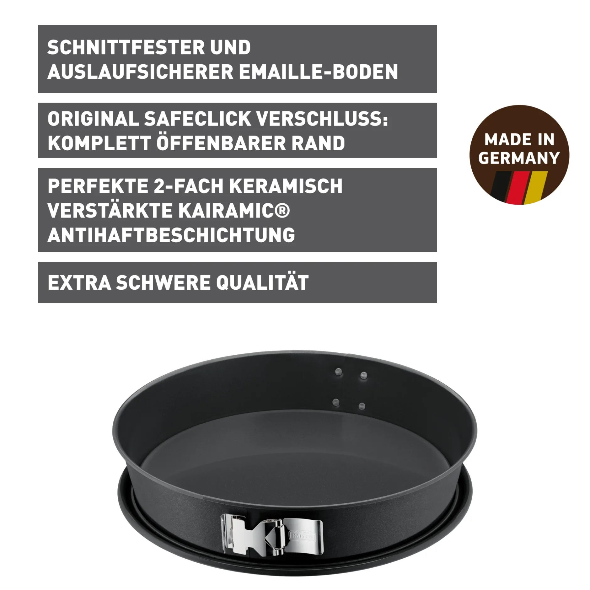KAISER La Forme Plus Springform mit SafeClick, konisch, 30 cm|WMF Outlet